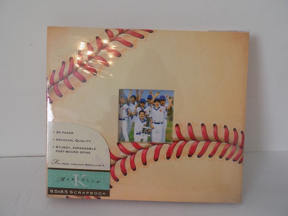 Baseball themed scrapbook NEW